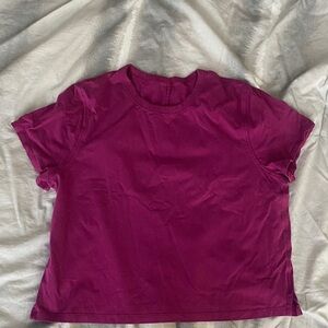lululemon athletica Fuchsia Short Sleeve Tee